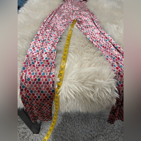 NWT Gwusoo So Real polka dot velvet jumpsuit - Picture 6 of 8